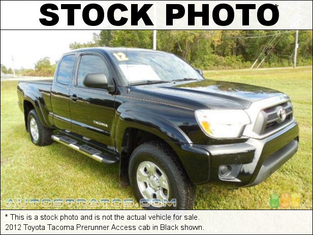 Stock photo for this 2012 Toyota Tacoma Prerunner Access cab 2.7 Liter DOHC 16-Valve VVT-i 4 Cylinder 4 Speed Automatic