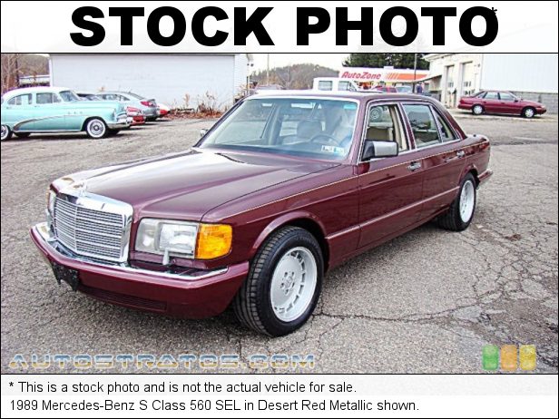 Stock photo for this 1988 Mercedes-Benz S Class 560 SEL Sedan 5.6 Liter SOHC 16-Valve V8 4 Speed Automatic