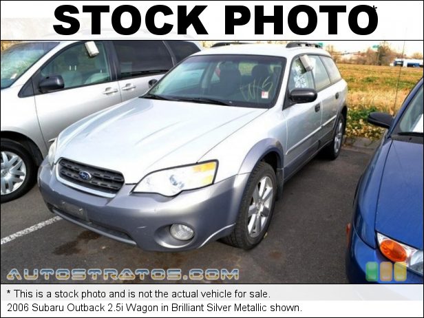 Stock photo for this 2006 Subaru Outback 2.5i Wagon 2.5 Liter SOHC 16-Valve VVT Flat 4 Cylinder 5 Speed Manual
