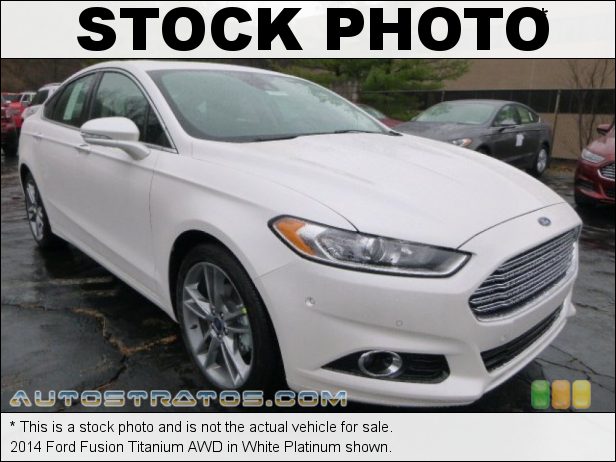Stock photo for this 2014 Ford Fusion Titanium AWD 2.0 Liter GTDI EcoBoost Turbocharged DOHC 16-Valve Ti-VCT 4 Cyli 6 Speed SelectShift Automatic