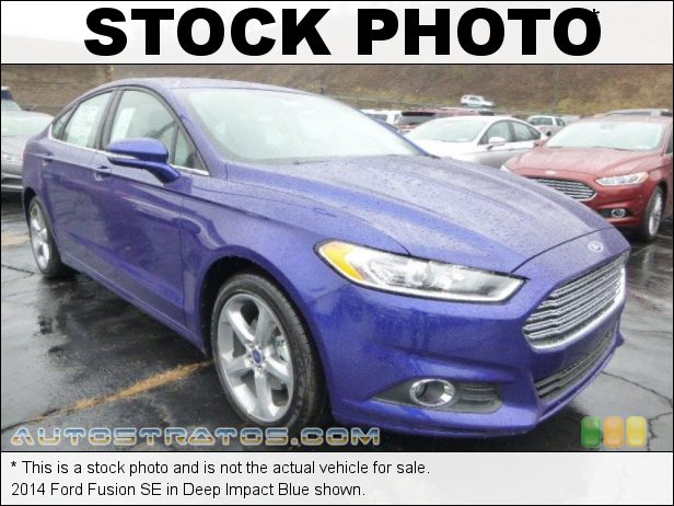 Stock photo for this 2014 Ford Fusion SE 2.5 Liter DOHC 16-Valve Duratec 4 Cylinder 6 Speed SelectShift Automatic