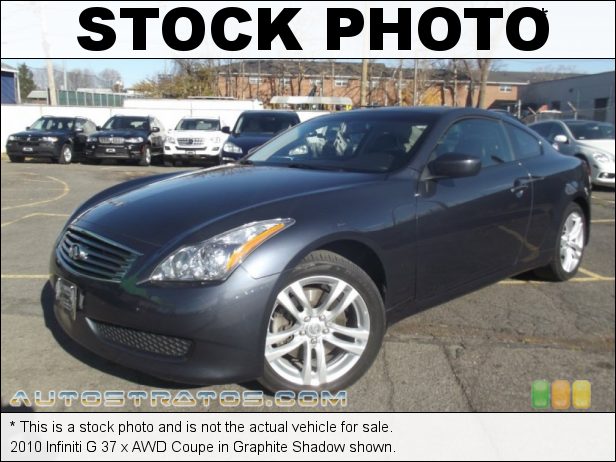 Stock photo for this 2010 Infiniti G 37 x AWD Coupe 3.7 Liter DOHC 24-Valve CVTCS V6 7 Speed ASC Automatic
