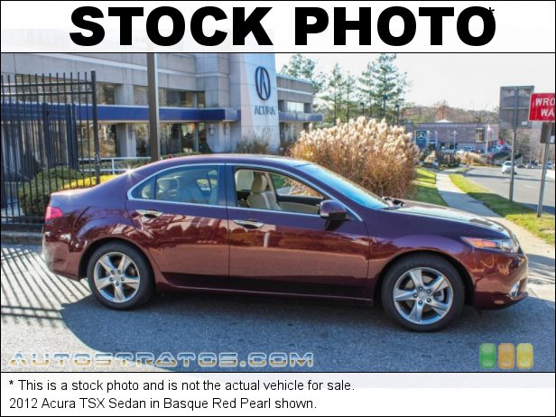 Stock photo for this 2012 Acura TSX Sedan 2.4 Liter DOHC 16-Valve VTEC 4 Cylinder 5 Speed Sequential SportShift Automatic
