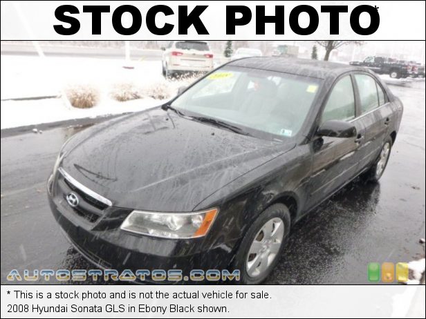 Stock photo for this 2008 Hyundai Sonata GLS 2.4 Liter DOHC 16-Valve VVT 4 Cylinder 4 Speed Shiftronic Automatic