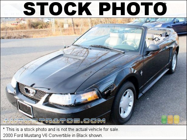 Stock photo for this 2000 Ford Mustang V6 Convertible 3.8 Liter OHV 12-Valve V6 4 Speed Automatic
