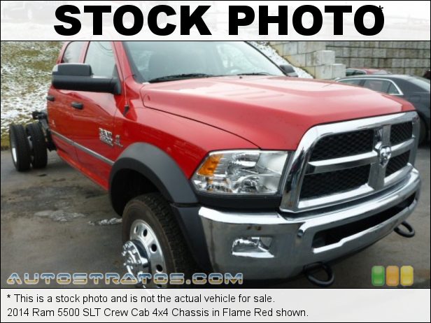 Stock photo for this 2014 Ram 5500 SLT Crew Cab 4x4 Chassis 6.7 Liter OHV 24-Valve Cummins Turbo-Diesel Inline 6 Cylinder 6 Speed Automatic