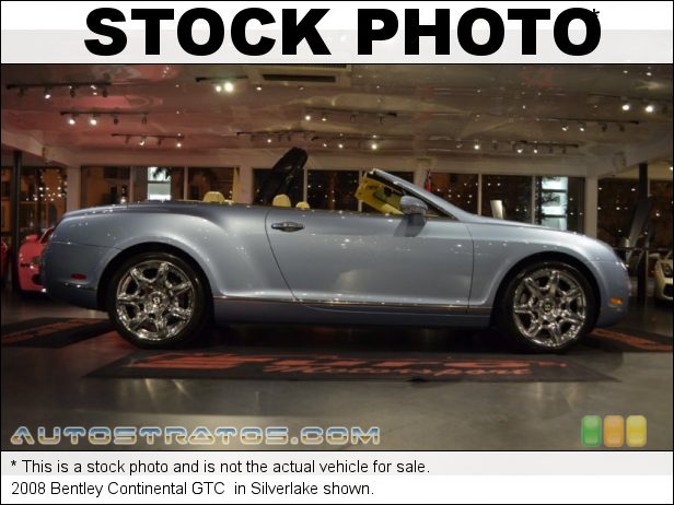 Stock photo for this 2008 Bentley Continental GTC  6.0L Twin-Turbocharged DOHC 48V VVT W12 6 Speed Automatic