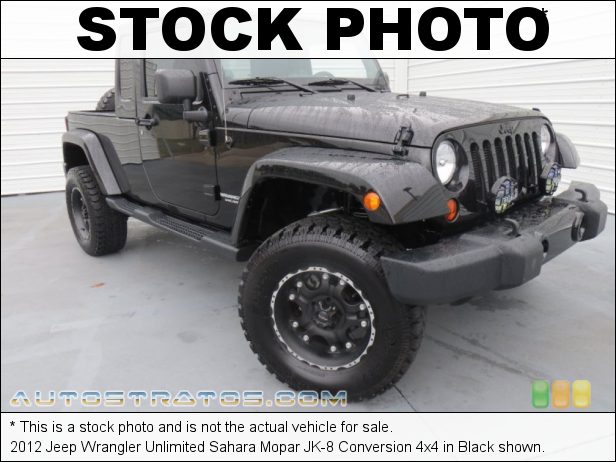 Stock photo for this 2012 Jeep Wrangler Unlimited 4x4 3.6 Liter DOHC 24-Valve VVT Pentastar V6 6 Speed Manual