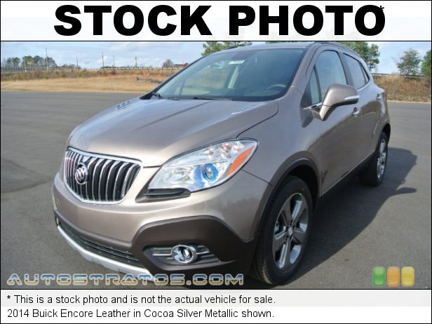 Stock photo for this 2014 Buick Encore Leather 1.4 Liter Turbocharged DOHC 16-Valve VVT ECOTEC 4 Cylinder 6 Speed Automatic
