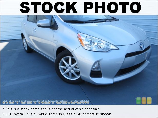 Stock photo for this 2013 Toyota Prius c Hybrid 1.5 Liter DOHC 16-Valve VVT-i 4 Cylinder Gasoline/Electric Hybri ECVT Automatic
