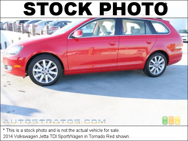 Stock photo for this 2014 Volkswagen Jetta TDI SportWagen 2.0 Liter TDI DOHC 16-Valve Turbo-Diesel 4 Cylinder 6 Speed DSG Dual-Clutch Automatic