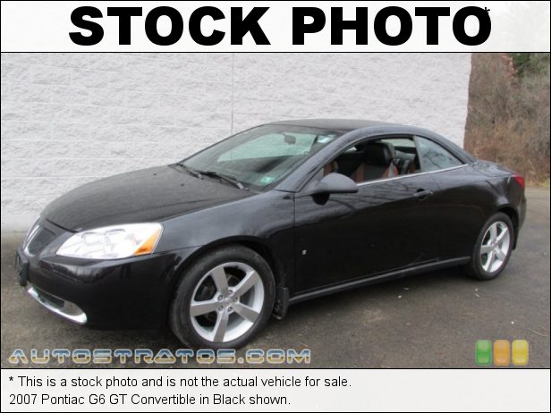 Stock photo for this 2007 Pontiac G6 GT Convertible 3.9 Liter OHV 12-Valve V6 4 Speed Automatic