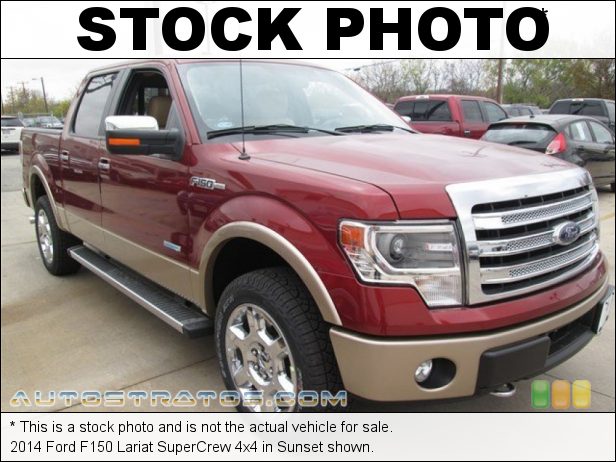 Stock photo for this 2014 Ford F150 Lariat SuperCrew 4x4 3.5 Liter EcoBoost DI Turbocharged DOHC 24-Valve Ti-VCT V6 6 Speed Automatic