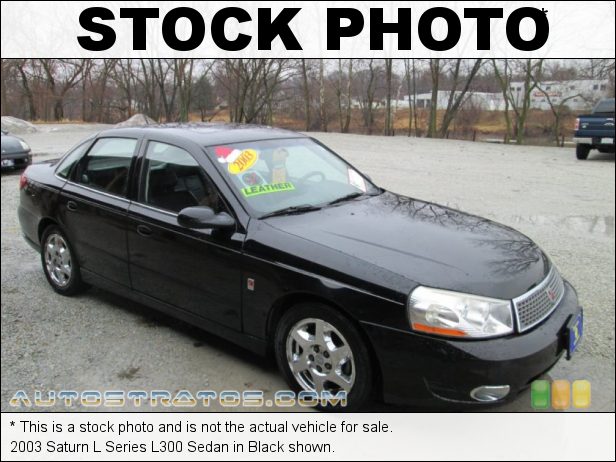 Stock photo for this 2003 Saturn L Series L300 Sedan 3.0 Liter DOHC 24-Valve V6 4 Speed Automatic