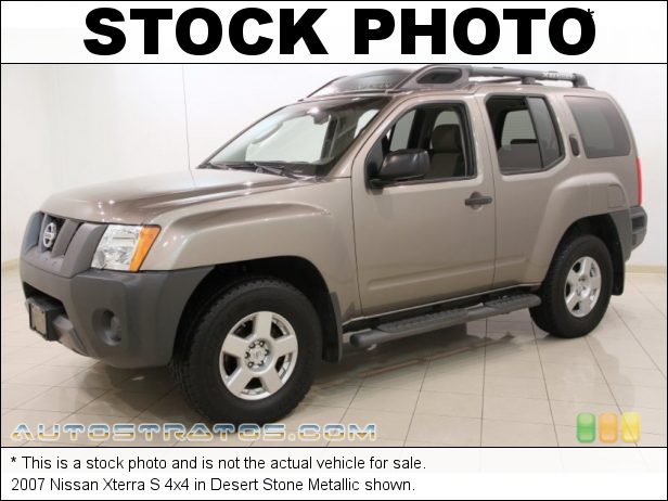 Stock photo for this 2007 Nissan Xterra S 4x4 4.0 Liter DOHC 24-Valve VVT V6 5 Speed Automatic