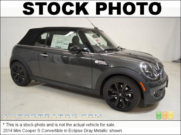 Stock photo for this 2014 Mini Cooper S Convertible 1.6 Liter Twin Scroll Turbocharged DI DOHC 16-Valve VVT 4 Cylind 6 Speed Manual
