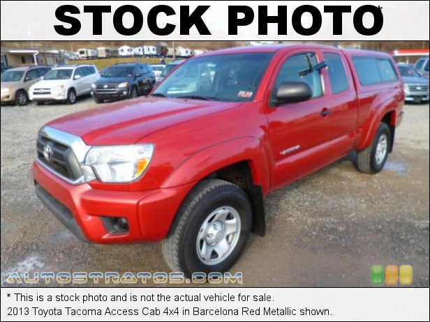 Stock photo for this 2013 Toyota Tacoma Access Cab 4x4 2.7 Liter DOHC 16-Valve VVT-i 4 Cylinder 5 Speed Manual