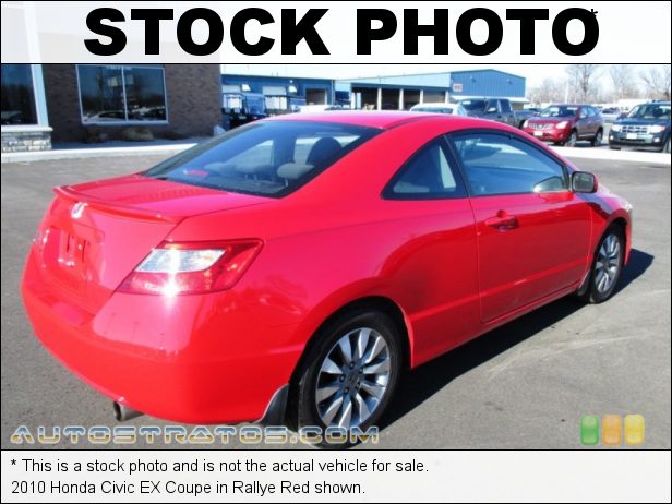 Stock photo for this 2010 Honda Civic EX Coupe 1.8 Liter SOHC 16-Valve i-VTEC 4 Cylinder 5 Speed Automatic