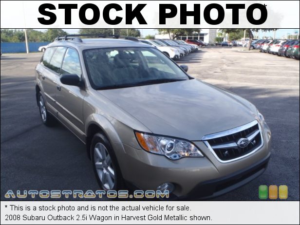 Stock photo for this 2008 Subaru Outback 2.5i Wagon 2.5 Liter SOHC 16-Valve VVT Flat 4 Cylinder 4 Speed Sportshift Automatic