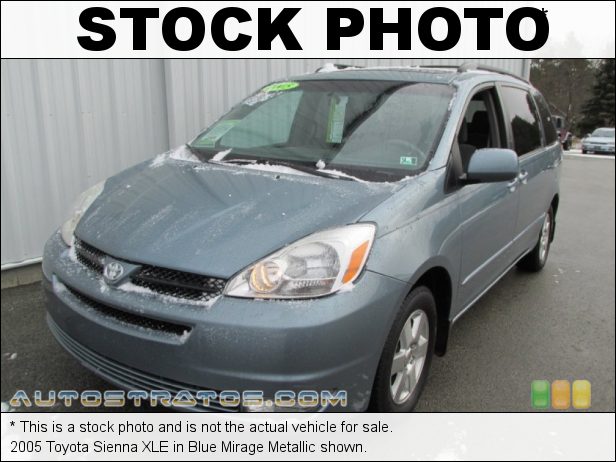 Stock photo for this 2005 Toyota Sienna XLE 3.3 Liter DOHC 24-Valve V6 5 Speed Automatic
