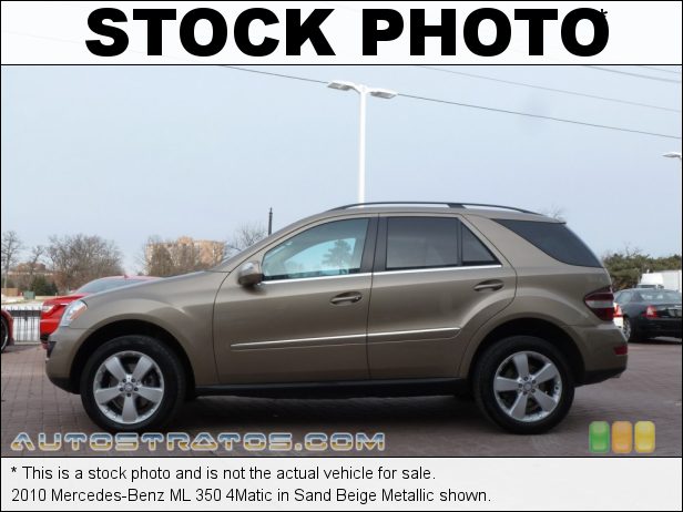 Stock photo for this 2010 Mercedes-Benz ML 350 4Matic 3.5 Liter DOHC 24-Valve VVT V6 7 Speed Touch Shift Automatic