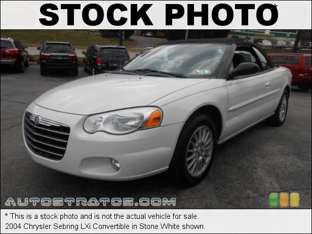 Stock photo for this 2004 Chrysler Sebring LXi Convertible 2.7 Liter DOHC 24-Valve V6 4 Speed Automatic
