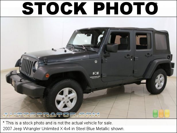 Stock photo for this 2007 Jeep Wrangler Unlimited X 4x4 3.8 Liter OHV 12-Valve V6 4 Speed Automatic