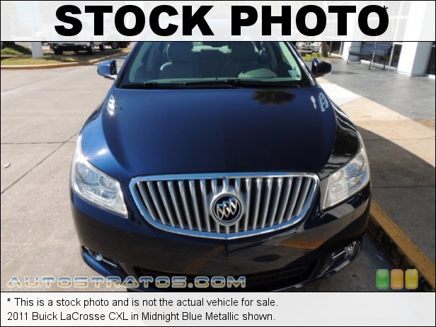 Stock photo for this 2011 Buick LaCrosse CXL 2.4 Liter SIDI DOHC 16-Valve VVT 4 Cylinder 6 Speed DSC Automatic