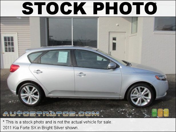 Stock photo for this 2011 Kia Forte SX 2.4 Liter DOHC 16-Valve CVVT 4 Cylinder 6 Speed Sportmatic Automatic