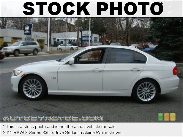 Stock photo for this 2011 BMW 3 Series 335i xDrive Sedan 3.0 Liter DI TwinPower Turbocharged DOHC 24-Valve VVT Inline 6 C 6 Speed Steptronic Automatic