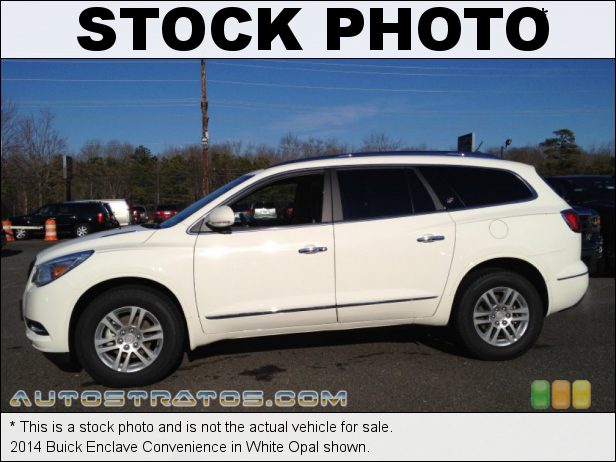 Stock photo for this 2014 Buick Enclave Convenience 3.6 Liter SIDI DOHC 24-Valve VVT V6 6 Speed Automatic