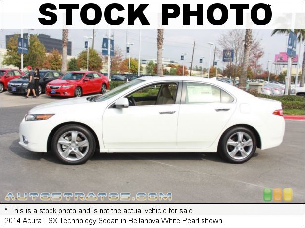 Stock photo for this 2014 Acura TSX Sedan 2.4 Liter DOHC 16-Valve i-VTEC 4 Cylinder 5 Speed Sequential SportShift Automatic