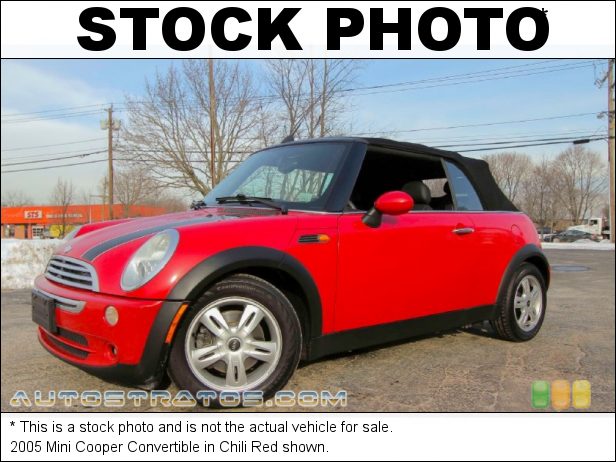 Stock photo for this 2005 Mini Cooper Convertible 1.6L SOHC 16V 4 Cylinder 5 Speed Manual