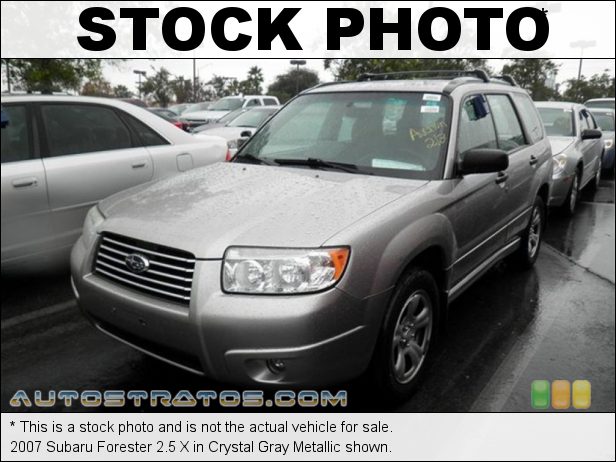 Stock photo for this 2007 Subaru Forester 2.5 X 2.5 Liter SOHC 16-Valve VVT Flat 4 Cylinder 4 Speed Automatic
