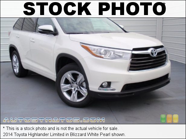 Stock photo for this 2014 Toyota Highlander Limited 3.5 Liter DOHC 24-Valve Dual VVT-i V6 6 Speed ECT-i Automatic
