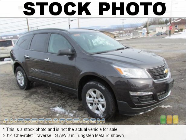 Stock photo for this 2014 Chevrolet Traverse LS AWD 3.6 Liter DI DOHC 24-Valve VVT V6 6 Speed Automatic