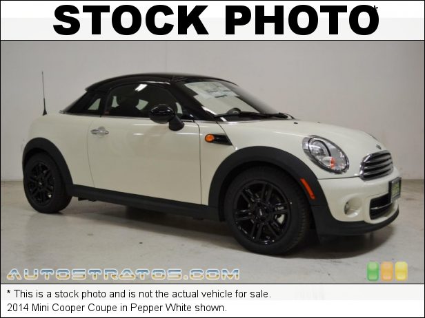 Stock photo for this 2014 Mini Cooper Coupe 1.6 Liter DOHC 16-Valve VVT 4 Cylinder 6 Speed Manual