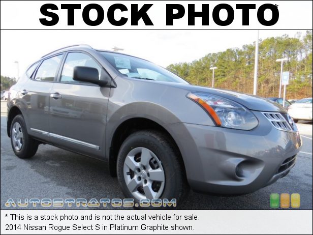 Stock photo for this 2014 Nissan Rogue Select S 2.5 Liter DOHC 16-Valve CVTCS 4 Cylinder Xtronic CVT Automatic