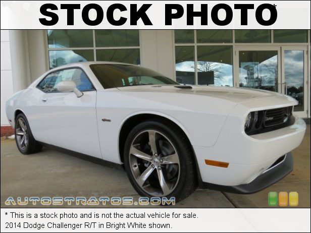 Stock photo for this 2014 Dodge Challenger R/T 5.7 Liter HEMI OHV 16-Valve VVT V8 5 Speed Automatic