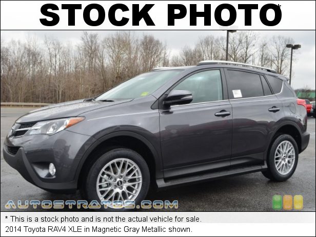 Stock photo for this 2014 Toyota RAV4 XLE 2.5 Liter DOHC 16-Valve Dual VVT-i 4 Cylinder 6 Speed ECT-i Automatic