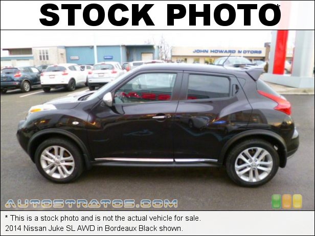 Stock photo for this 2014 Nissan Juke SL AWD 1.6 Liter DIG Turbocharged DOHC 16-Valve CVTCS 4 Cylinder Xtronic CVT Automatic