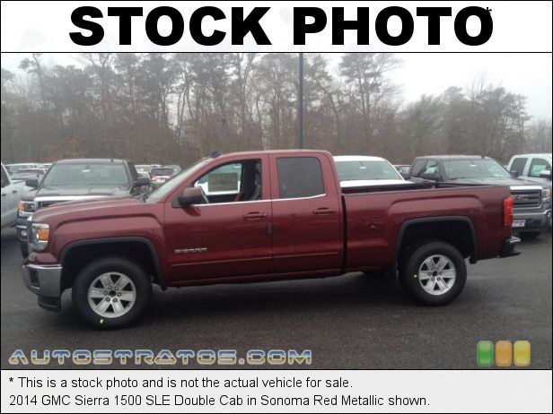 Stock photo for this 2014 GMC Sierra 1500 SLE Double Cab 4.3 Liter DI OHV 12-Valve VVT EcoTec3 V6 6 Speed Automatic