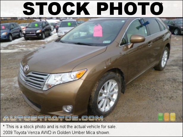 Stock photo for this 2009 Toyota Venza AWD 2.7 Liter DOHC 16-Valve Dual VVT-i 4 Cylinder 6 Speed ECT-i Automatic