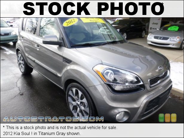 Stock photo for this 2012 Kia Soul ! 2.0 Liter DOHC 16-Valve CVVT 4 Cylinder 4 Speed Automatic