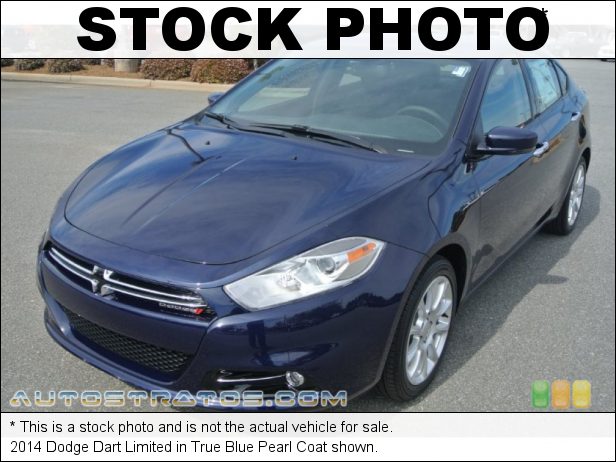 Stock photo for this 2014 Dodge Dart Limited 2.4 Liter SOHC 16-Valve MultiAir Tigershark 4 Cylinder 6 Speed Powertech Automatic