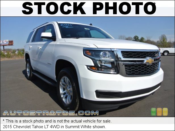 Stock photo for this 2015 Chevrolet Tahoe LT 4WD 5.3 Liter DI OHV 16-Valve VVT Flex-Fuel Ecotec V8 6 Speed Automatic