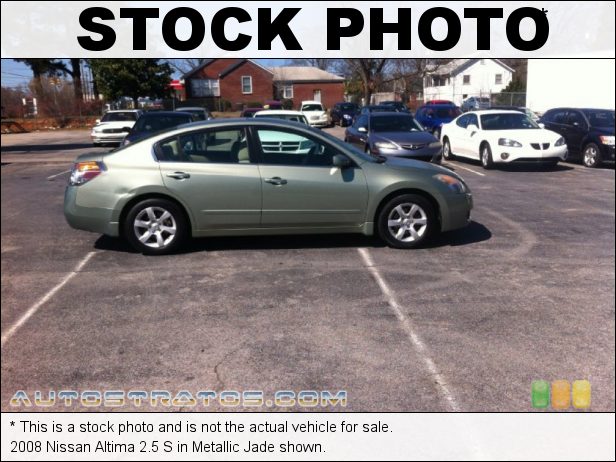 Stock photo for this 2008 Nissan Altima 2.5 S 2.5 Liter DOHC 16V CVTCS 4 Cylinder 6 Speed Manual