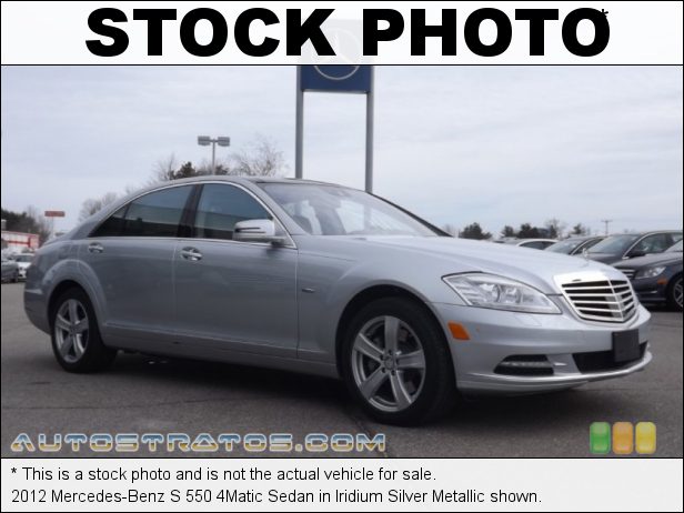 Stock photo for this 2012 Mercedes-Benz S 550 4Matic Sedan 4.6 Liter DI Twin-Turbocharged DOHC 32-Valve VVT V8 7 Speed Automatic