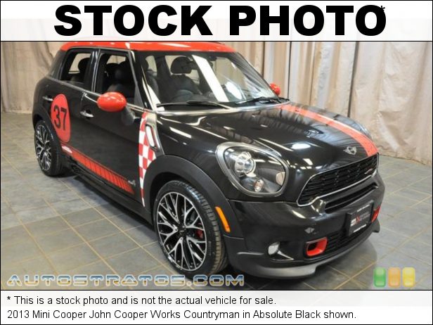 Stock photo for this 2013 Mini Cooper John Cooper Works Countryman 1.6 Liter DI Twin-Scroll Turbocharged DOHC 16-Valve VVT 4 Cylind 6 Speed Steptronic Automatic