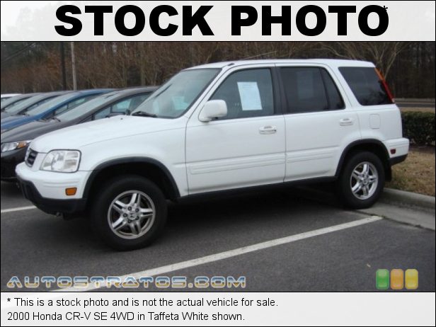 Stock photo for this 2000 Honda CR-V SE 4WD 2.0 Liter DOHC 16-Valve 4 Cylinder 4 Speed Automatic